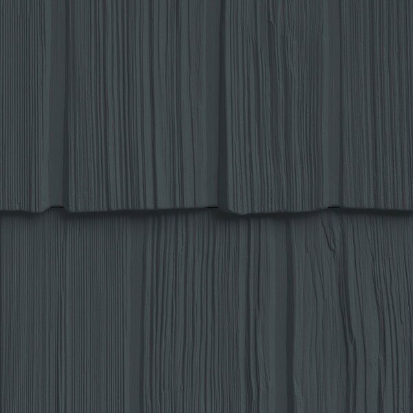 The Foundry 10in. W x 62 1/2in. L Exposure, Vinyl Staggered Shakes Total 100 Sq. Feet, 692 - Deep Granite, 23PK 1201692 - main
